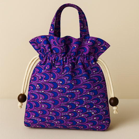 African Drawstring Bag