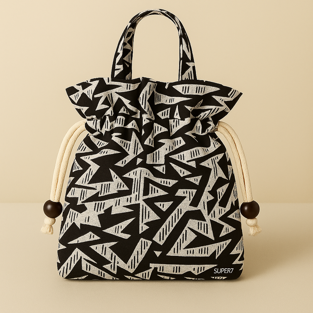 African Drawstring Bag